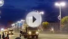 Репетиция парада победы в Екатеринбурге ночью